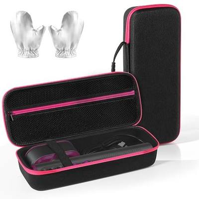 Steamer Case with 1 Pair Gloves Compatible with Jack & Rose/DRFLASH Steamer | Crush-Resistant Hard Case with Heat-Resistant Gloves for OGHom/Reewit/FEPPO/Nesugar Portable Iron Black(Case and Gloves Only)