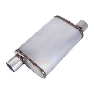 Exhaust Muffler Universal 3" Inlet/Outlet, Overall Length 20" 409 Stainless Straight-Through Performance Muffler for Cars Trucks