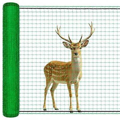 Deer Fence Netting, 7x100 Ft Plastic Mesh Fence Roll, Temporary Fence Green | Heavy Duty Garden Fence Animal Barrier Against Deer, Rabbits, Birds, Temporary Fencing Garden Netting for Plants, Fruit Trees