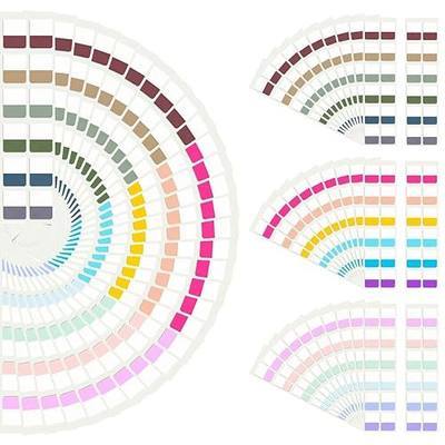 360PCS Sticky Tabs, 1x1.1 Inch Colored Index Book Tabs for Notebooks, Writable Bible Page Markers with 18 Colors, Repositionable Page Flags for School Office Journal Planner Supplies