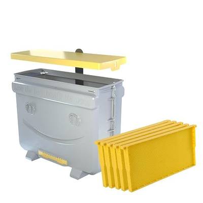 5-Frame Swarm Traps kit Includes 5-Frames Beehive Bee Colony Trap Hive Sliding Frame Design, Universal Compatibility with Langstroth Dadant UK, 48L Hive for Beekeepers | light-weight