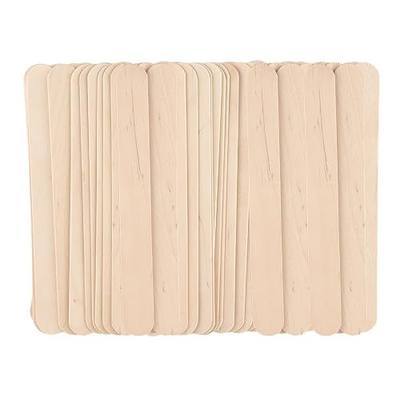 150 Pcs Large Wooden Waxing Sticks for Hair Removal for Body Face Jumbo Applicators Popsicle Sticks for Waxing Spatulas or Wood Craft Sticks