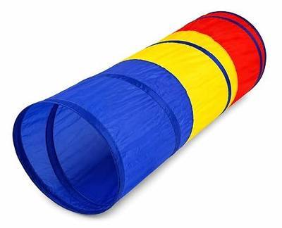 Houseables Dog Tunnel, Dog Agility Tunnel, Agility Equipment, Puppy Obstacle Course, Pet Playground, Crawling, Small, Medium, Indoor/Outdoor, Play, Pop Up Set, Exercise Tube, Multicolor, 65 inches