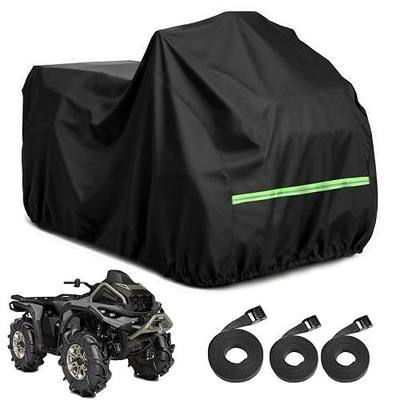 ATV Cover, 600D Heavy Duty Oxford Fabric, 96" x 50" x 48", Large | Waterproof, Windproof, UV Resistant, Reflective Strips, Compatible with Can-Am Outlander 850 650 Polaris Sportman 570 1000