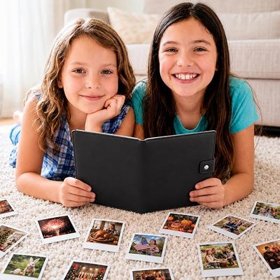 Ruibytree 320 Pocket Photo Album for Instax Mini Pictures, Compatible with 2x3 Inch Polaroid Photos, Instant Photo Storage Suitable for Family Gatherings, Travel and Photography Enthusiasts, Black