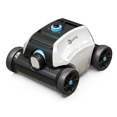 WINNY POOL CLEANER Cordless Robotic Pool Cleaner for Above Ground Pools | 6600mAh Battery ,135Mins Running Time & 55W Strong Suction, Auto‑Parking 185μm Filter Basket,1,350 Sq.Ft,Ease Of Cleaning
