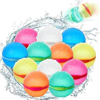 Reusable Water Balloons,Magnetic Splash Refillable Balls,Summer Water Toys for Kids Pool Beach & Outdoor (12 PCS)