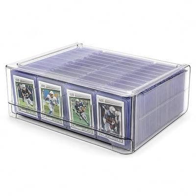 Acrylic Trading Card Storage Box, Can Hold 560 Top Loaders Or 2500 MTG Cards, Sixteen Compartments, Suitable for MTG, PTCG, YGO, Sports Cards.