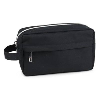 Fashion Stationery Black Pencil Case Large Capacity Pencil Pouch for Organisation Aesthetic Bag with Zipper Pen Case Organizer for Adults and Men With Easy Grip Handle