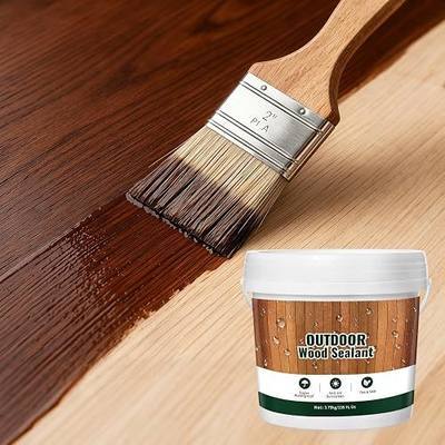 Penetrating Wood Stain and Sealer in One with Polyurethane - 8.8oz & Classic Walnut - Indoor and Outdoor, Enhances Wood Grain, Waterproof, Flexible, Crack Resistant, Weather Resistant
