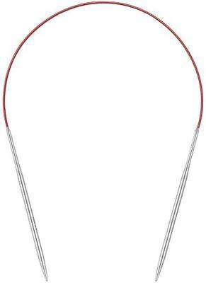 Circular Knitting Needles 16 inch (40cm) - US Size 6 (4mm) Stainless Steel Round Knitting Needles for Hats, Socks & Baby Booties