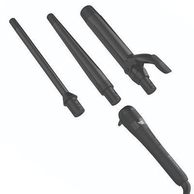 Bio Ionic Twist 3-in-1 Interchangeable Curling Iron & Wand Set, 1 Handle with 3 Swappable Ceramic Barrels (0.5" Wand, 1" Tapered, 1.25" Clip), Ionic, Dual Voltage, All Hair Types