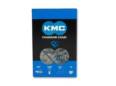 KMC 20 Inch Bar Chainsaw Chain, Full Chisel Cutters, 72 Drive Links | Compatible with select Stihl, Husqvarna, Makita, Dolmar, Jonsered & Poulan chainsaws for fast, smooth and reliable cutting
