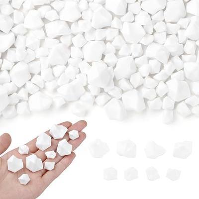 360PCS 2 Size Fake Ice White Fake Diamonds Acrylic Rocks Gems | Plastic Gems Stones Vase Fillers for Centerpieces,Aquarium,Fish Tanks,Table Scatter,Party,Photo Props,Home Decorations