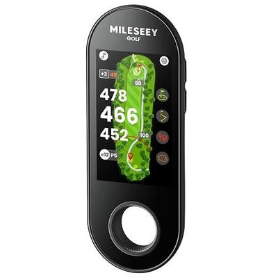 MILESEEY GeneSonic Go Handheld Golf GPS Rangefinder, 43000+ No Subscription Preloaded Courses, Auto Hole Golf Yardage Device, Touchscreen, 10H Battery, Magnetic, Waterproof, Hazard, Green Distances