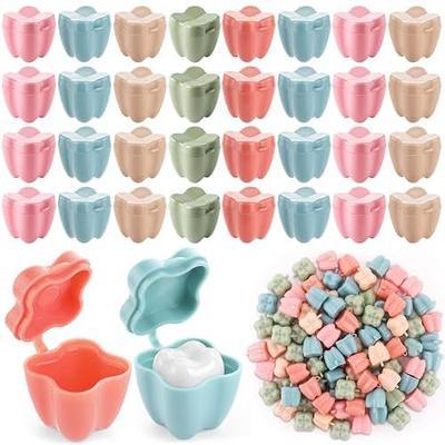 gisgfim 30 Pcs Colorful Tooth Boxes Bulk Lost Teeth Savers Organizer for Kids Keepsake Plastic Baby Milk Teeth Storage Box Tooth Fairy Holder Case for Child Classroom School Dentist Office Party