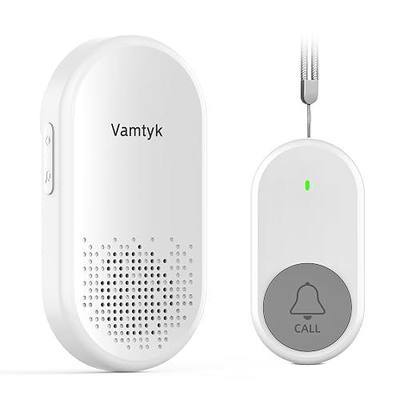 Wireless Caregiver Pager Call Button for Elderly at Home/Personal | Panic Button Helper Tool for Elderly SOS Alert Nurse Calling Elderly Fall Help Life Alert System - Patient Monitoring at Home