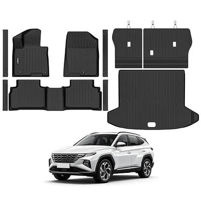 Floor Mats for Hyundai Tucson Gas(Not for Hybrid) 2022-2026 | Trunk Mat and Backrest Mat & Door Sill Guard All Weather TPE Protector Odorless Full Set Interior Accessories Floor Liners
