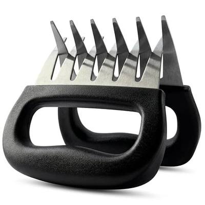 Meat Claws for Shredding, Bear Claws Meat Shredder, Stainless Steel Meat Shredder Claws for Pulled Pork, Chicken, Brisket, Turkey and Roasts, BBQ Smoker Grill Accessories, 2 Pack