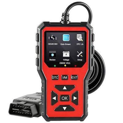 OBD2 Scanner Diagnostic Tool, 2026 Upgraded Car Code Reader (Red) | Car Diagnostic Scanner Tool, Check Engine Code Reader with Live Data, Mode 6/8, Battery Voltage, Read & Clear Error Code