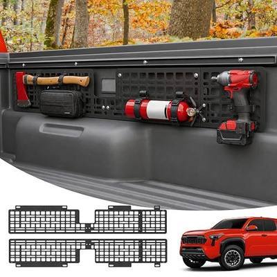 Side Bed Molle Panel Compatible with 2024 2025 2026 Toyota Tacoma 5FT Truck Bed Side Panel Rear Storage Organizer Cargo Shelf Rack Replacement for 4th Gen Tacoma Accessories