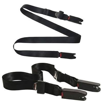 Adjustable ISOFIX Latch Fixing Strap Pads with Dual Hooks, Mounting Attachment Fixing Straps for Kids Seat Compatible Vehicle Anchor Points