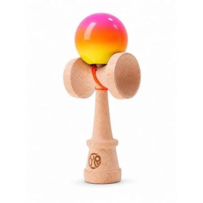 Professional Competition Kendama - Beech Wood Skill Toy with Ethereal Gradient Finish, Japanese Wooden Ball and Cup Game, Hand-Eye Coordination Trainer for Kids & Adults (Golden Hour)