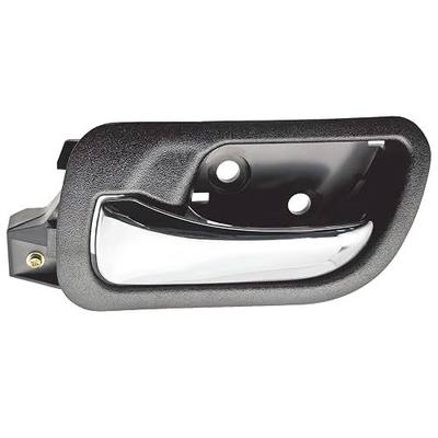 Interior Door Handle Front Left Driver Side for Honda Accord 2003-2007 Sedan, Replace# 79542, 72160-SDA-A02ZC, 72160SDAA02ZC, Black Housing with Chrome Lever