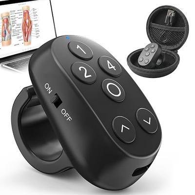 Anki Remote Clicker Ring, Rechargeable Flashcard Control for Anki, RemNote | Wearable Page Turner Deck Controller for Windows Mac iOS iPad Android, Silent Buttons Study Clickers for Med Students
