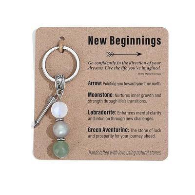 Quietsun Keychain Key Chains Women Cute Coworker Leaving Gifts Divorce Gift | Retirement Woman Going Away New Beginnings Job Gift Friends Farewell Congratulations Goodbye Moving Away Sobriety Graduation