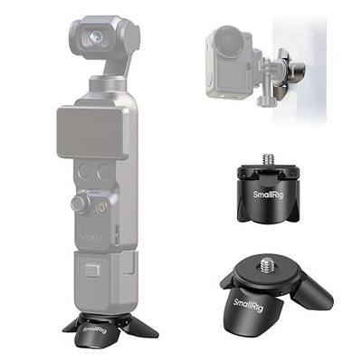 SMALLRIG Auto-Deploy Mini Tripod Magnetic Stand for DJI Osmo Pocket 4P/4/3, for Insta360 Luna Ultra, for Xtra Muse Tripod, w 1/4"-20 Screw, Aluminum Compact Travel Vlog Action Camera Accessories -6083