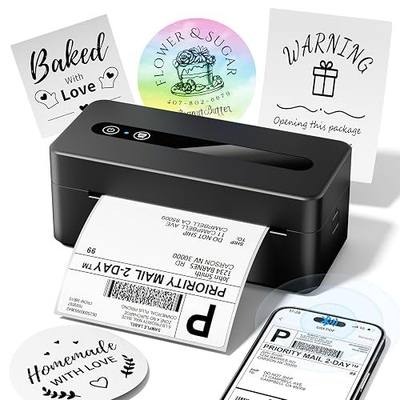 TATTMUSE Bluetooth Thermal Label Printer, 4X6 Shipping Label Printer for Small Business, Thermal Printer Sticker Printer Compatible with Phone, iOS, Android, Windows, Mac, Amazon, Shopify