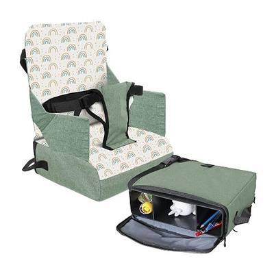 Dreambaby Dining Booster Seat - Portable High Chair for Dining Table | Travel High Chair - Built-in Storage & Shoulder Strap - Three Point Harness - Easy Dining On The Go