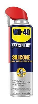 WD-40 Specialist® Silicone, Dry Silicone Lubricant for Window Tracks, Cables, Pulleys, Superior Lubrication for Equipment, Moving Parts, Industrial Applications, Bigger Can, 13.3 OZ, Single Can