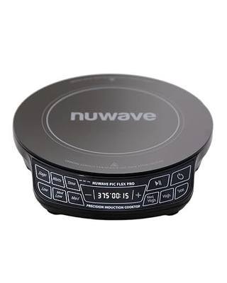 Nuwave Flex Pro 10.25” Precision Induction Cooktop, Auto Shutoff, 30503V01 | IMD Touch Display, LED, Shatter-Resistant Glass, 81 Temps (100°–500°F), 3 Wattages (600/900/1400W), Portable Design