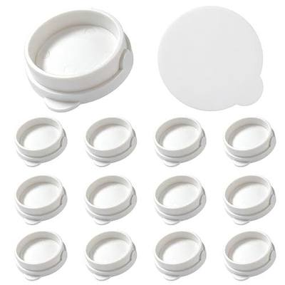 12 Pcs Pod Caps Compatible with Gardyn, Reusable Hydroponic Pod Covers - Perfect Solution for a shipshape & More Beautiful Garden (White)