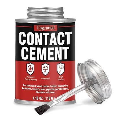 Bondtech Contact Cement Adhesive, Professional Neoprene Contact Adhesive, Strong Bonding for Woodworking, Leather, Repairs and Crafts (4.16 Ounce)