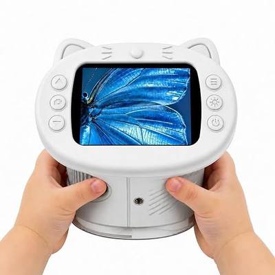 Kids Microscope 1000x Digital Handheld 2.4 in IPS Screen STEM Toy