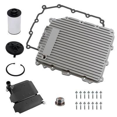 Upgraded aluminum Transmission Oil Pan with Magnetic Drain Plug/Gasket Compatible with BMW 335is 2011 2012,2013, 135i 2011-2013, M5 2013-2016, Z4 2009 2010-2016,M6 Gran Coupe 28107842828 (Silver)