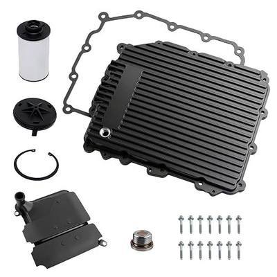 Upgraded aluminum Transmission Oil Pan with Magnetic Drain Plug/Gasket Compatible with BMW 335is 2011 2012,2013, 135i 2011-2013, M5 2013-2016, Z4 2009 2010-2016,M6 Gran Coupe 28107842828 (black)