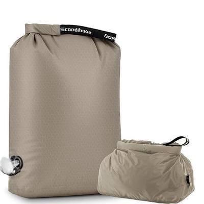 Travel Laundry Bag, Pump-Free Vacuum Compression Dirty Clothes Bag for Suitcases, Large Waterproof Wet Dry Bag, Space Saver Reusable Laundry Bag for Cruise Essentials, Road Trip & Dorm, Grey