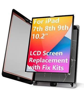 for iPad 7th 8th 9th Gen 10.2" LCD Display Assembly Kit | LCD Display, 10.2" Screen Assembly, 2160x1620 Resolution, Not Touch Glass, Full Tool Kit