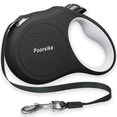 Retractable Dog Leash 16 ft Extendable Leash for Small and Medium Dogs Tangle-Free Nylon Tape One-Hand Brake Lock Walking Lead Up to 55 lbs