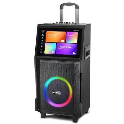 14.1" Screen Wireless Karaoke Machine with Lyrics Display | 1000W peak karaoke machine for adults, supports HDMI/WiFi/TV, suitable for karaoke, parties, stages, and speeches.