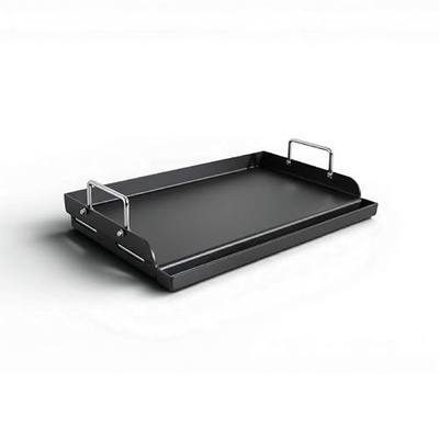 GasOne 17 Inch Pre-Seasoned Non Stick Griddle – Multipurpose Propane Griddle Grill for Steaks, Burgers – Oil Catcher Flat Top Grill with Reinforced Bars and Air Vents – Even Heat Distribution