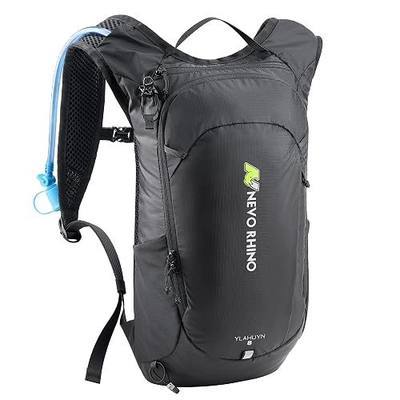 N NEVO RHINO Hydration Backpack Lightweight, Small Hiking Backpack with Water Bladder 2L, Insulated Water Daypack for Cycling Running Trail Rave