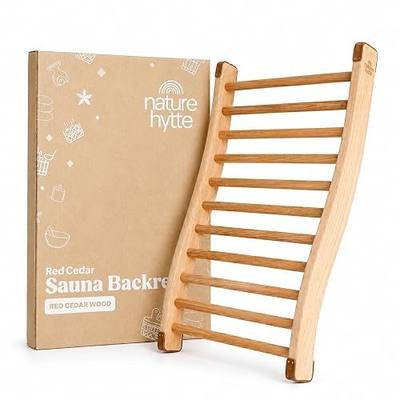 Red Cedar Sauna Backrest, Ergonomic Back Support