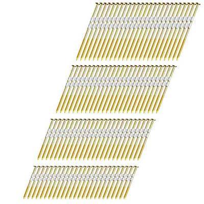 21° Framing Nails, Smooth Shank,2'', 2-1/2'', 3'', 3-1/2'', 600PCS | Round Head, Galvanized, For 20 to 22 Degree Framing Nailers