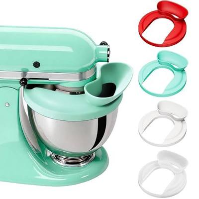 Silicone Kitchen Aid Splash Guard for 4.5-5QT Mixer, Mineral Water Blue | Adapted for Stand Mixer & Tilt Head Mixer, Mixing Bowl Pouring Shield & Flour Funnel, Kitchen Aid Accessories and Attachments