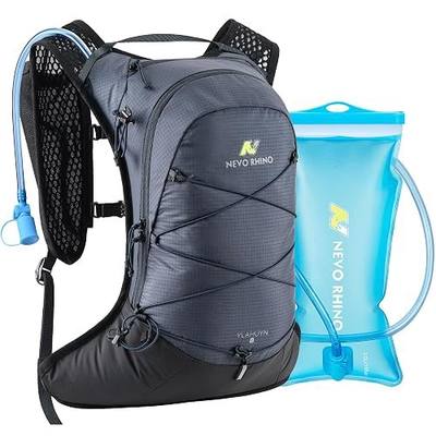 N NEVO RHINO Hydration Backpack,Lightweight Water Backpack for Hiking with 2L Water Bladder,Hydropack Hydration Pack for Cycling Running Trail Rave